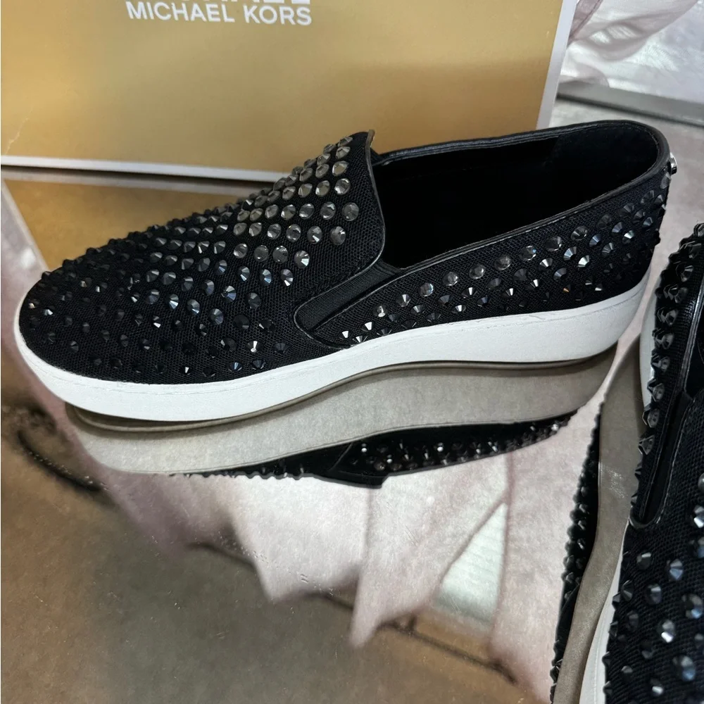 Michael Kors Black Slip-On Women’s Shoes - Picture 3 of 8